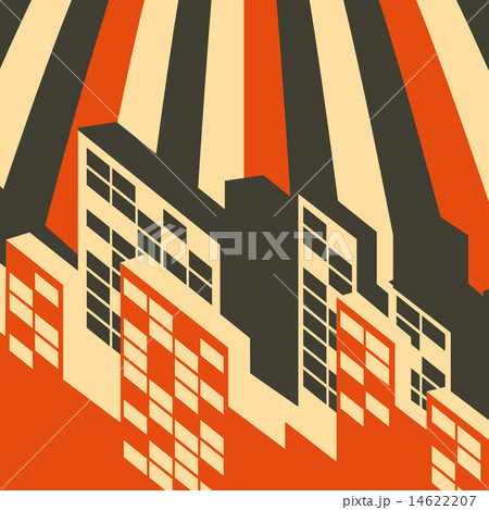 abstract retro city background 14622207