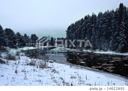 cold winter forest landscape snow cold winter forest landscape snow 14622691