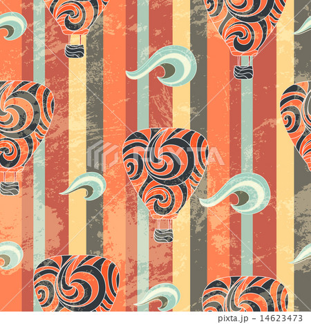 vintage air balloon seamless pattern 14623473