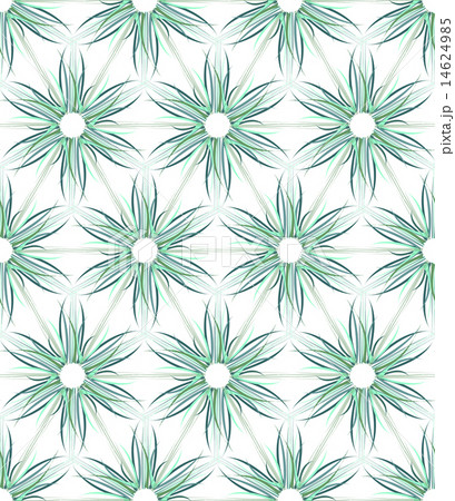 Seamless floral hexagons and triangles pattern. 14624985