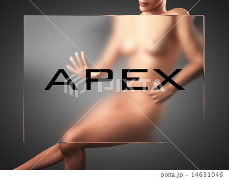 apex word on glass and woman 14631046