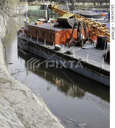 Ships moored at a shipyard Ships moored at a shipyard 14634795