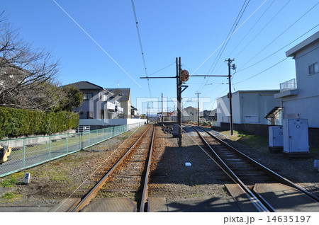 岳南電車 須津駅の写真素材 岳南電車 須津駅の写真素材