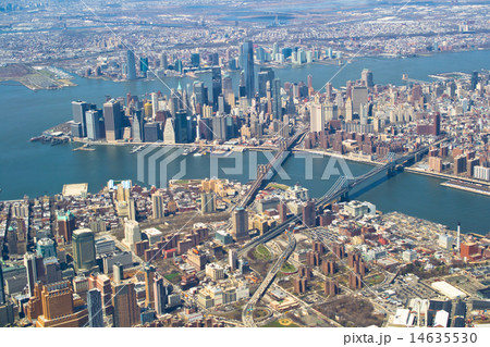 New York from plane height New York from plane height 14635530