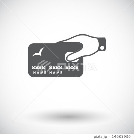 Credit card single icon. Credit card single icon. 14635930
