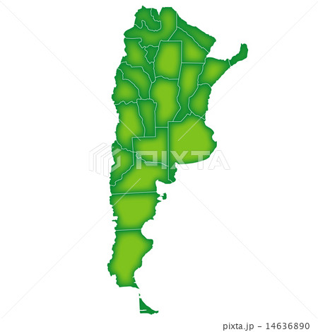 アルゼンチン　地図　国 14636890