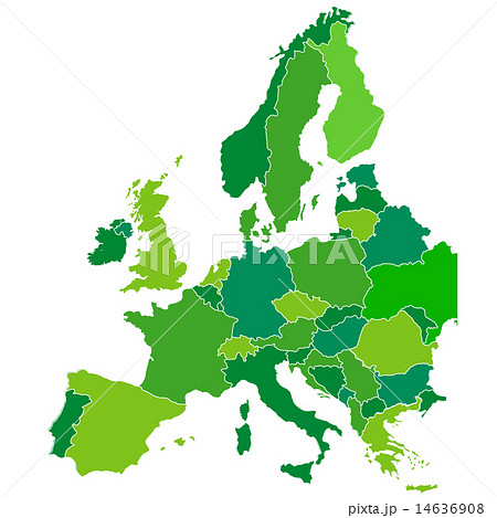 ヨーロッパ 地図 国のイラスト素材 14636908 Pixta