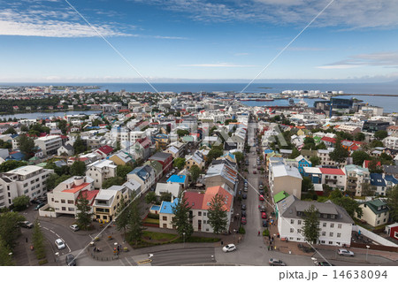Reykjavik city bird view 14638094