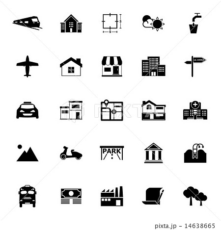 Real estate icons on white background 14638665