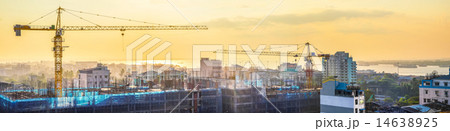 Cityscape panorama of building construction 14638925