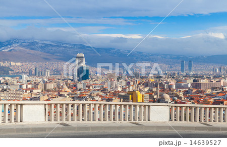 Panorama with modern city buildings. Izmir, Turkey Panorama with modern city buildings. Izmir, Turkey 14639527