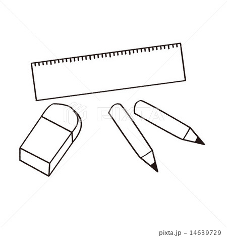 鉛筆 文房具 入学のイラスト素材