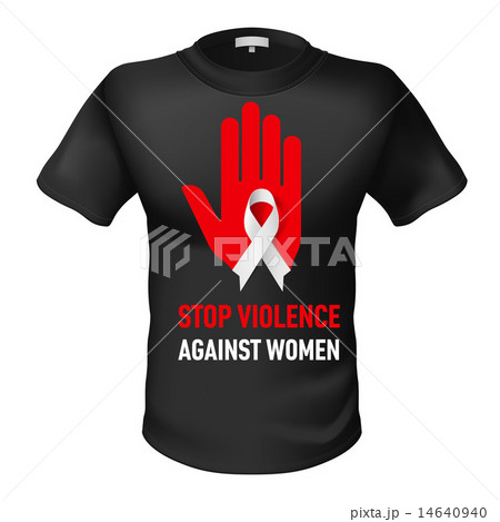 T-shirt  stop violence against woman 14640940