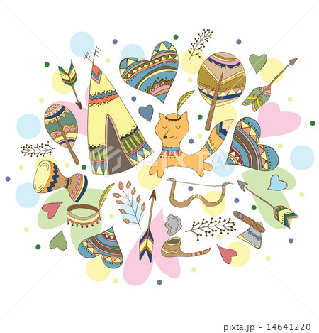 vector Indian doodle 14641220