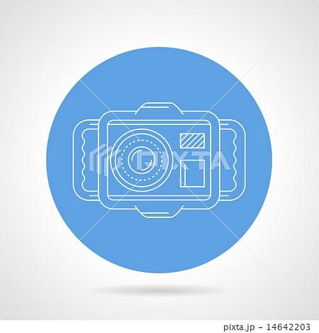 Diving camera round vector icon Diving camera round vector icon 14642203