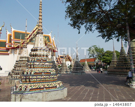 ワットポー ワット・ポー バンコク タイ 観光地 仏教寺院 ワットポー ワット・ポー バンコク タイ 観光地 仏教寺院 14643807