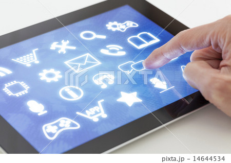 Clicking on a tablet with touchscreen interface 14644534