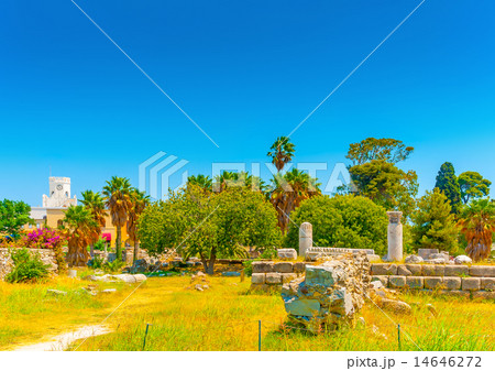 ancient Agora in Kos island in Greece 14646272