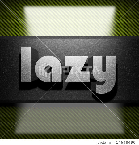lazy word of iron on carbon 14648490