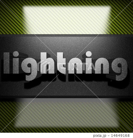 lightning word of iron on carbon 14649168