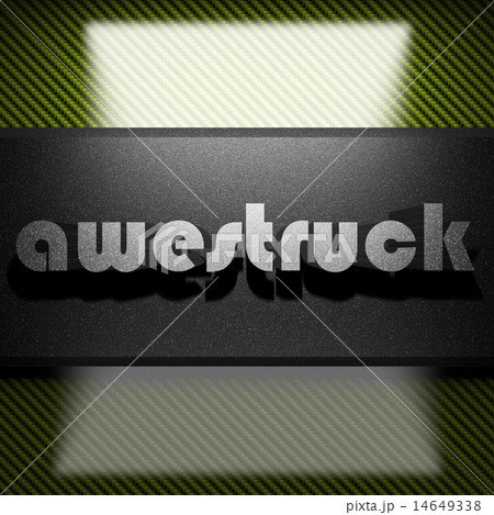 awestruck word of iron on carbon 14649338