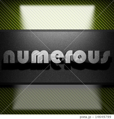 numerous word of iron on carbon 14649799