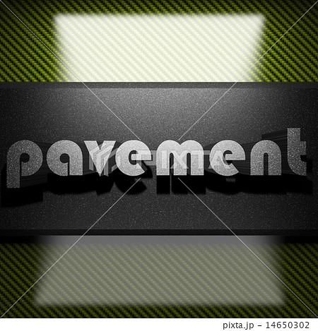 pavement word of iron on carbon 14650302