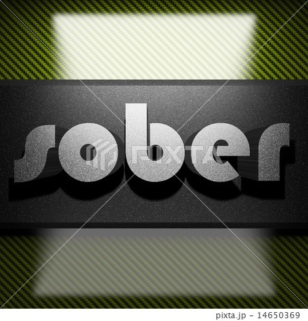 sober word of iron on carbon 14650369