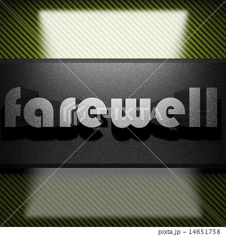 farewell word of iron on carbon 14651758