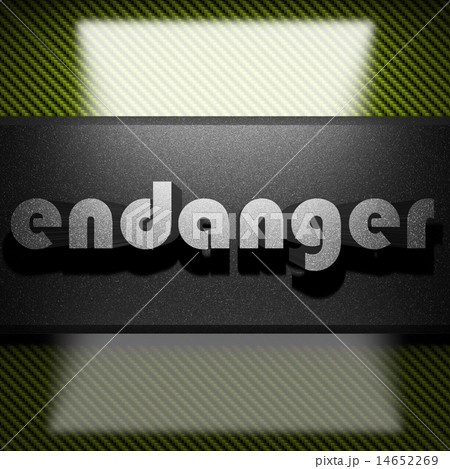 endanger word of iron on carbon 14652269