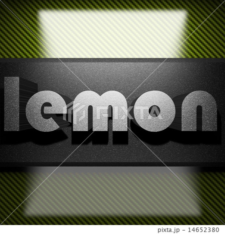 lemon word of iron on carbon 14652380