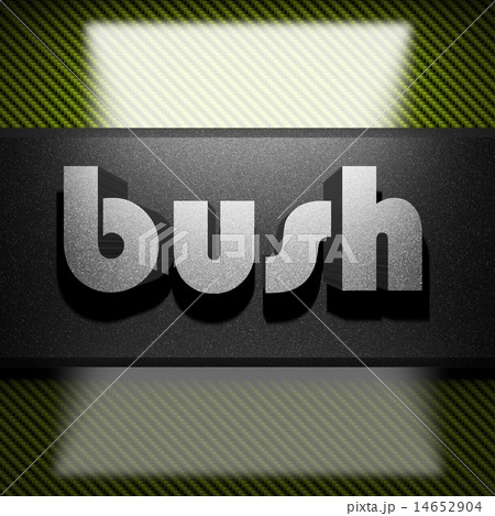 bush word of iron on carbon 14652904