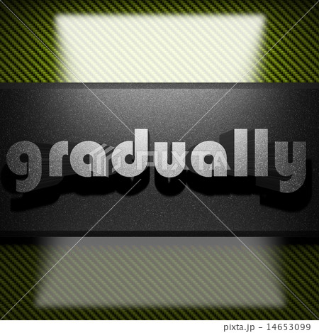 gradually word of iron on carbon 14653099