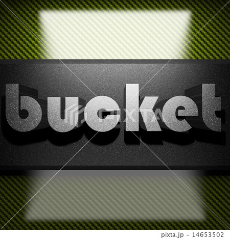 bucket word of iron on carbon 14653502