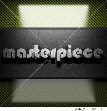 masterpiece word of iron on carbon 14653648