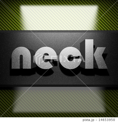 neck word of iron on carbon 14653950