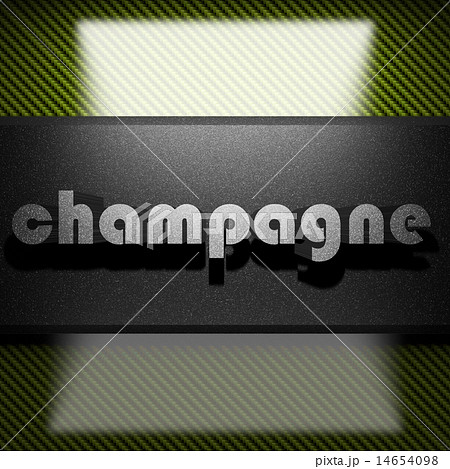 champagne word of iron on carbon 14654098
