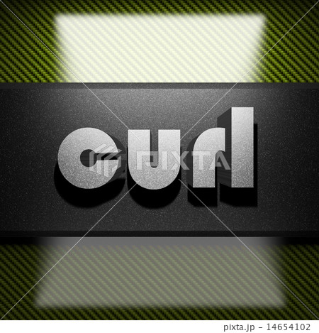 curl word of iron on carbon 14654102