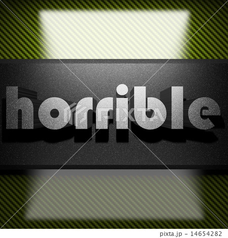 horrible word of iron on carbon 14654282