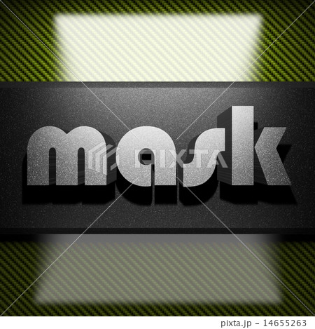 mask word of iron on carbon 14655263