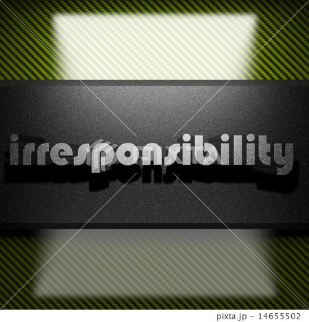 irresponsibility word of iron on carbon 14655502
