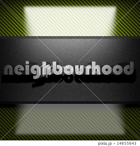 neighbourhood word of iron on carbon 14655643