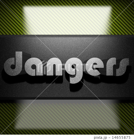 dangers word of iron on carbon 14655875