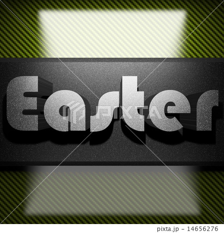 Easter word of iron on carbon 14656276