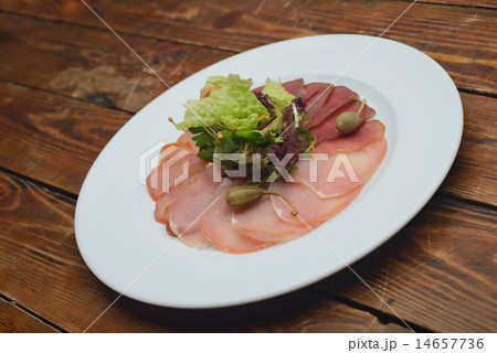 Snack, salad and a piece of meat Snack, salad and a piece of meat 14657736