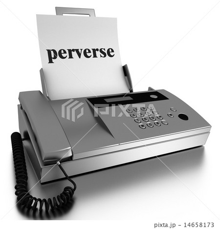 perverse word printed on fax perverse word printed on fax 14658173