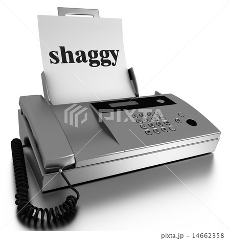 shaggy word printed on fax shaggy word printed on fax 14662358