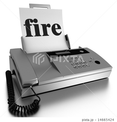 fire word printed on fax fire word printed on fax 14665424
