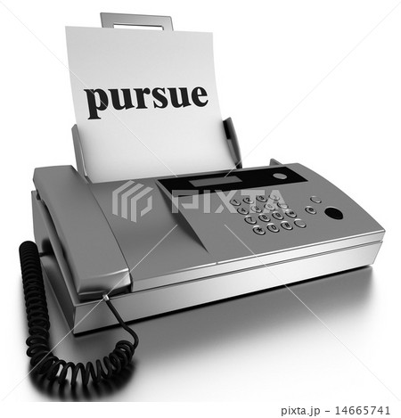 pursue word printed on fax 14665741
