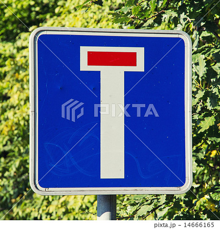 Road sign dead end 14666165